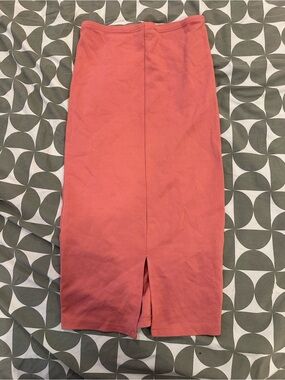 Gymboree Coral Pink Pencil Skirt with Front Slit